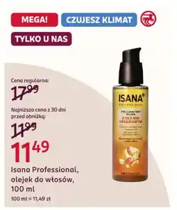 Rossmann Isana Professional, olejek do włosów oferta