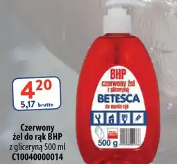 AT BHP Czerwony żel do rąk oferta