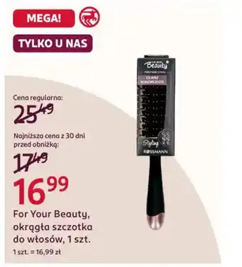 Rossmann For Your Beauty, okrągła szczotka do włosów oferta