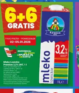 Twój Market Mleko Lowickie Premium 3,2% UHT oferta