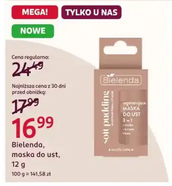 Rossmann Bielenda, maska do ust oferta