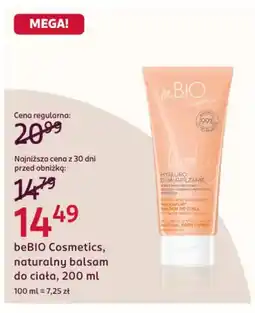 Rossmann beBIO Cosmetics, naturalny balsam do ciała oferta