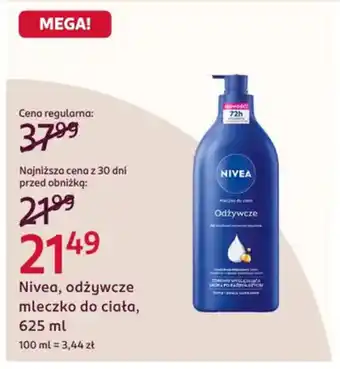 Rossmann Nivea, odżywcze mleczko do ciała oferta