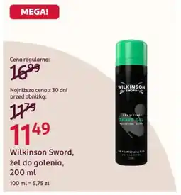 Rossmann Wilkinson Sword, żel do golenia oferta