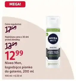 Rossmann Nivea Men, łagodząca pianka do golenia oferta