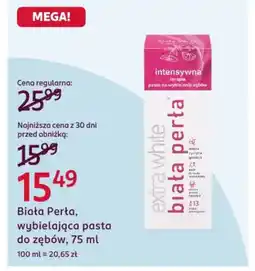 Rossmann Biała Perta, wybielająca pasta do zębów oferta