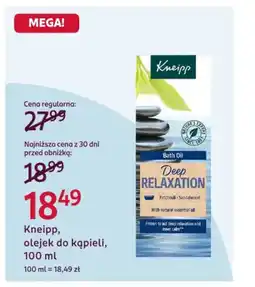 Rossmann Kneipp, olejek do kąpieli oferta