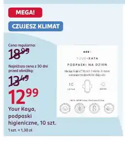Rossmann Your Kaya, podpaski higieniczne oferta