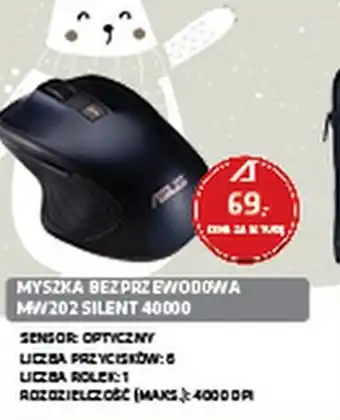 ASUS Myszka bezprzewodowa MW202 Silent 40000