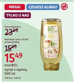 Rossmann enerBiO, syrop z agawy oferta