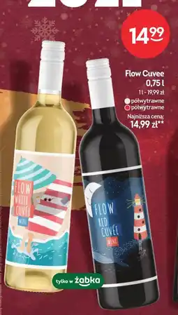 Żabka Flow Cuvee (białe, półwytrawne lub czerwone, półwytrawne) 0,75 l oferta