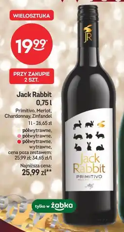 Żabka Jack Rabbit 0,75 l (Primitivo, Merlot, Chardonnay, Zinfandel) oferta