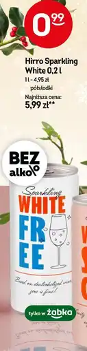 Żabka Hirro Sparkling White 0,2 l oferta
