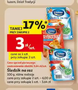 Auchan Śledzik na raz Lisner oferta