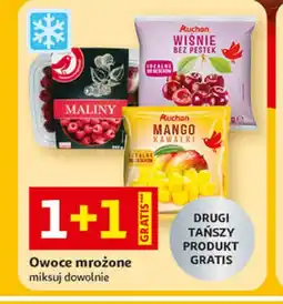 Auchan Owoce mrożone (maliny, mango, wiśnie) oferta