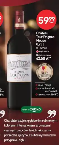 Żabka Chateau Tour Prignac Medoc 0,75 l oferta