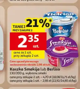 Auchan Kaszka Smakija lub Belriso oferta