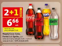Auchan Napój Coca-Cola, Fanta lub Sprite, 1,5l oferta