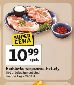 Auchan Karkówka wieprzowa, kotlety oferta