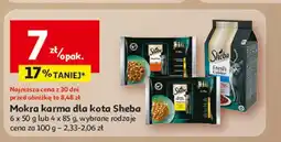 Auchan Mokra karma dla kota Sheba 6 x 50 g oferta