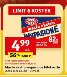Auchan Masło ekstra wyasione Mlekovita 200g oferta