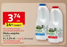Auchan Mleko wiejskie 1L 2%, 3,2% oferta
