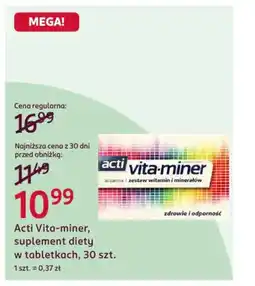 Rossmann Acti Vita-miner, suplement diety w tabletkach oferta
