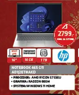Alsen HP Notebook 465 G11 AD1J2ETHAKD oferta