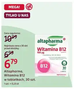 Rossmann Altapharma, Witamina B12 w tabletkach oferta
