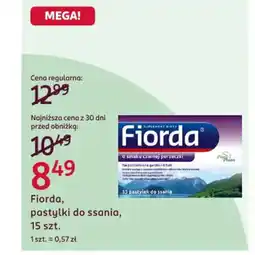 Rossmann Fiorda, pastylki do ssania oferta