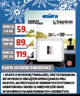 Alsen Kingston Karta microSD Endurance oferta