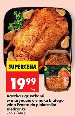 Biedronka Kaczka z gruszkami w marynacie o smaku białego wina Prosto do piekarnika oferta