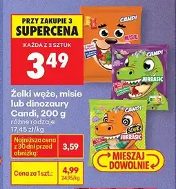 Biedronka Żelki węże, misie lub dinozaury różne rodzaje oferta