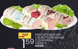 Wafelek Pasztet kremowy 2 susz. pomidorami, z żurawiną Haga oferta