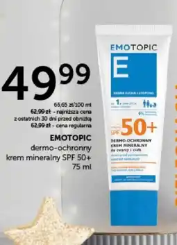 Ziko Dermo Emotopic krem mineralny SPF 50+ oferta