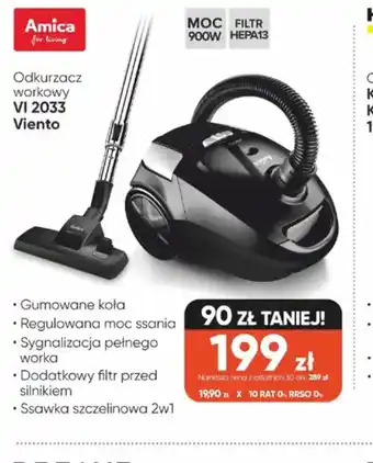 Odkurzacz workowy Amica VI 2033 Viento