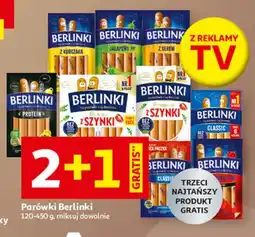 Auchan Parówki z szynki Morliny Berlinki oferta