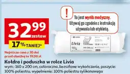 Auchan Kołdra i poduszka livia 160 x 200 cm Amw oferta