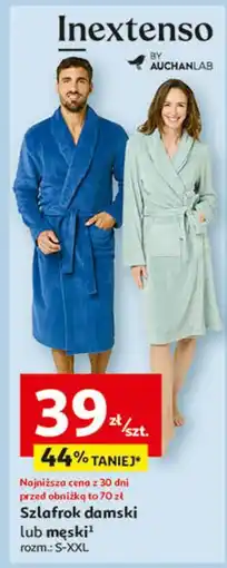 Auchan Szlafrok damski s-xxl Inextenso By Auchan oferta