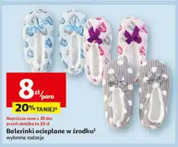 Auchan Baleriny ocieplane oferta