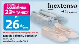 Auchan Kapcie damskie 36-41 Inextenso By Auchan oferta