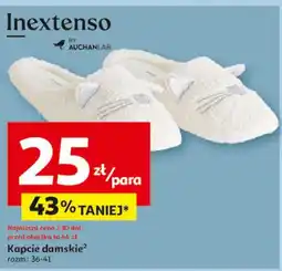 Auchan Kapcie damskie Inextenso By Auchan oferta