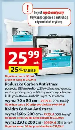 Auchan Kołdra carbon antystress 220 x 200 cm Amw oferta