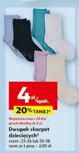 Auchan Skarpety dziecięce oferta