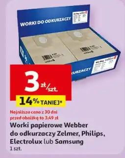 Auchan Worki do odkurzacza samsung Webber oferta