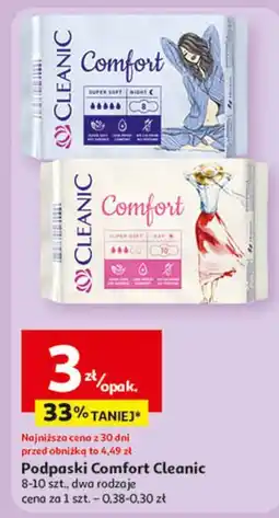 Auchan Podpaski night Cleanic oferta