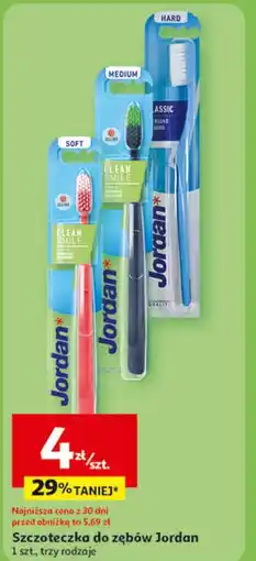Auchan Szczoteczka do zębów hard Jordan Classic oferta