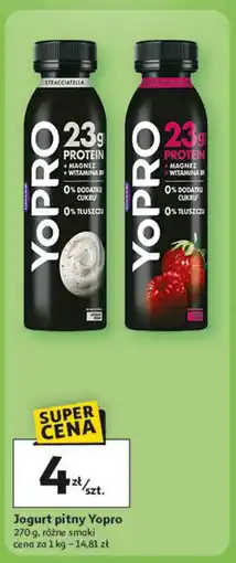 Auchan Jogurt truskawka-malina Danone Yopro oferta