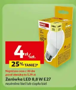 Auchan Żarówka led 8.8w e27 Emos oferta