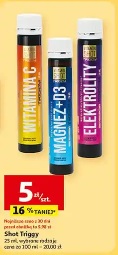 Auchan Shot magnez + d3 Triggy Vitamin oferta